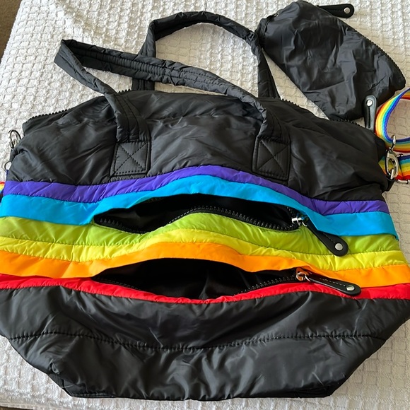 Sondra Roberts Squared pocket book with pride rainbow 🌈 strap. - Picture 2 of 4